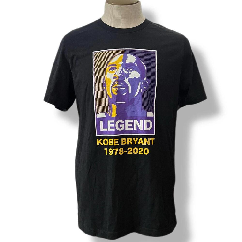 Kobe Bryant Legend 1978-2020 Lakers Color Tribute T Shirt Mens